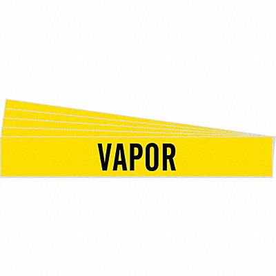 Pipe Marker Adhesive Black Vapor PK5