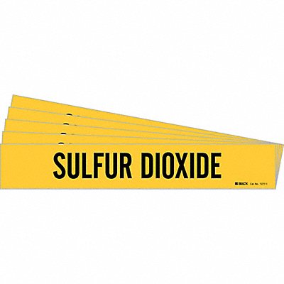 Pipe Marker Black Sulfur Dioxide PK5