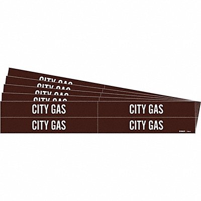 Pipe Marker Adhesive White City Gas PK5