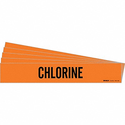 Pipe Marker Adhesive Black Chlorine PK5