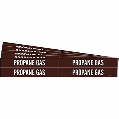 Pipe Marker White Propane Gas PK5