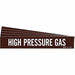 Pipe Marker White High Pressure Gas PK5