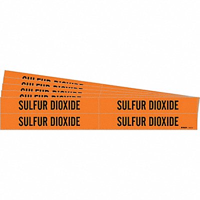 Pipe Marker Black Sulfur Dioxide PK5