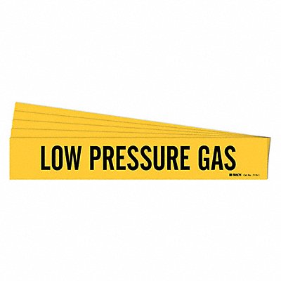 Pipe Marker Black Low Pressure Gas PK5