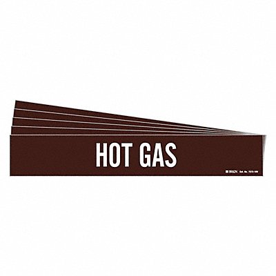 Pipe Marker Adhesive White Hot Gas PK5