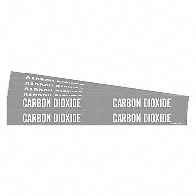 Pipe Marker White Carbon Dioxide PK5