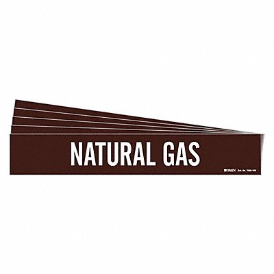 Pipe Marker White Natural Gas PK5