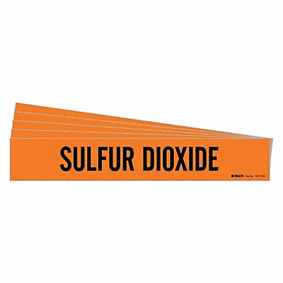 Pipe Marker Black Sulfur Dioxide PK5