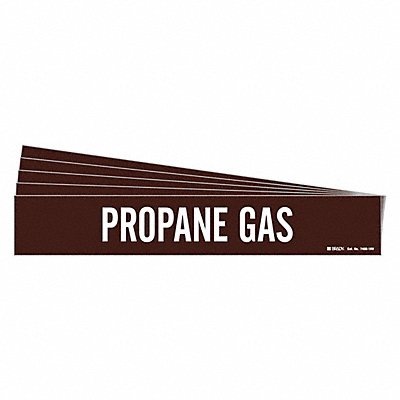 Pipe Marker White Propane Gas PK5