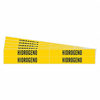 Pipe Marker Adhesive Black Hidrogeno PK5