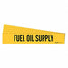 Pipe Marker Black Fuel Oil Supply PK5