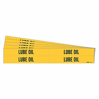 Pipe Marker Adhesive Black Lube Oil PK5