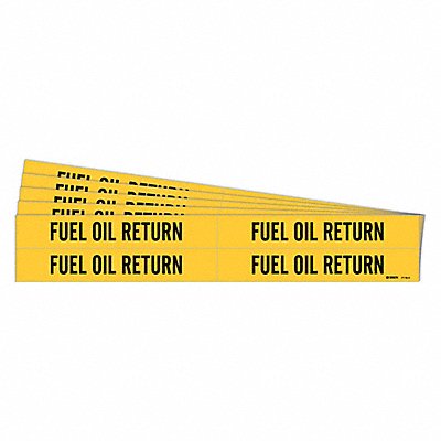 Pipe Marker Black Fuel Oil Return PK5