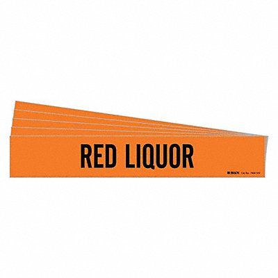 Pipe Marker Black Red Liquor PK5