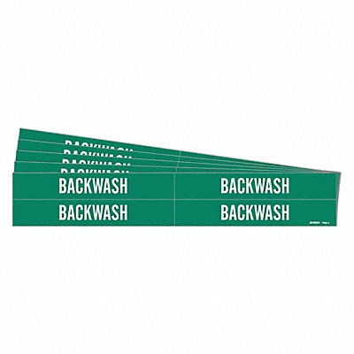 Pipe Marker Adhesive White Backwash PK5