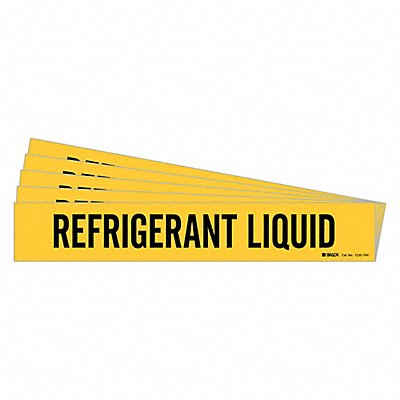 Pipe Marker Black Refrigerant Liquid PK5