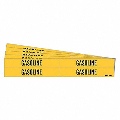 Pipe Marker Adhesive Black Gasoline PK5