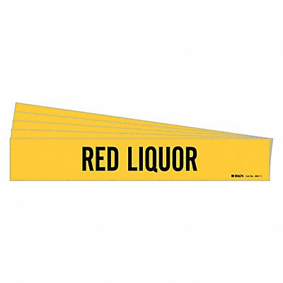 Pipe Marker Black Red Liquor PK5