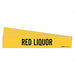 Pipe Marker Black Red Liquor PK5