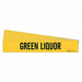 Pipe Marker Black Green Liquor PK5