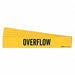 Pipe Marker Adhesive Black Overflow PK5