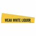 Pipe Marker Black Weak White Liquor PK5