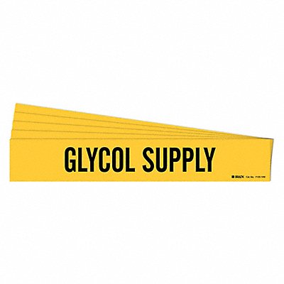 Pipe Marker Black Glycol Supply PK5