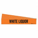 Pipe Marker Black White Liquor PK5