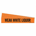 Pipe Marker Black Weak White Liquor PK5