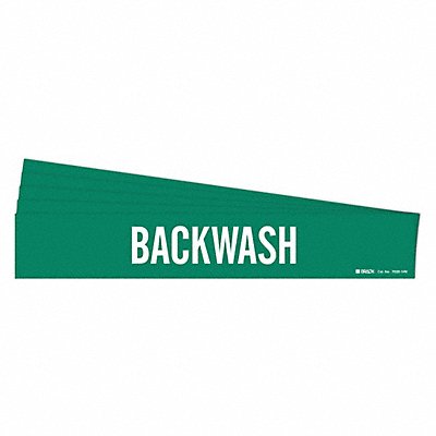 Pipe Marker Adhesive White Backwash PK5