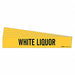 Pipe Marker Black White Liquor PK5