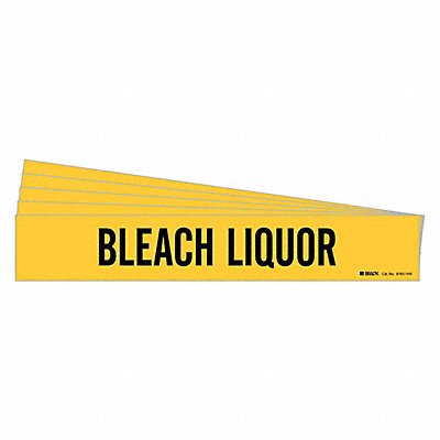 Pipe Marker Black Bleach Liquor PK5