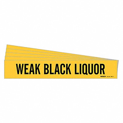 Pipe Marker Black Weak Black Liquor PK5