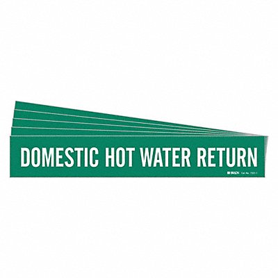 Pipe Marker Domestic Hot Water Ret. PK5