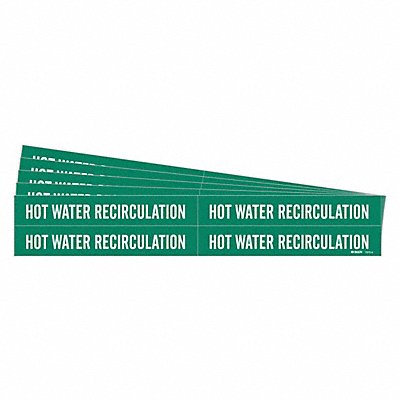 Pipe Marker Hot Water Recirculation PK5