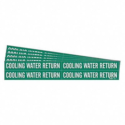 Pipe Marker Cooling Water Return PK5