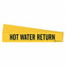Pipe Marker Hot Water Return PK5