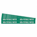 Pipe Marker Non-Potable Water PK5