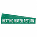Pipe Marker Heating Water Return PK5