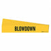 Pipe Marker Adhesive Black Blowdown PK5