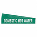 Pipe Marker White Domestic Hot Water PK5