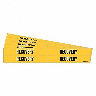 Pipe Marker Adhesive Black Recovery PK5