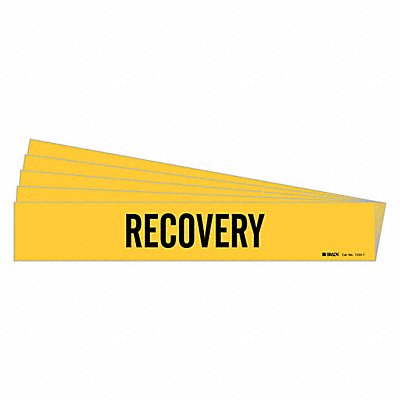 Pipe Marker Adhesive Black Recovery PK5