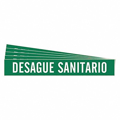 Pipe Marker White Desague Sanitario PK5