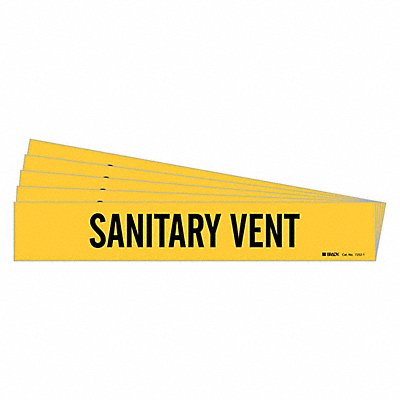 Pipe Marker Black Sanitary Vent PK5