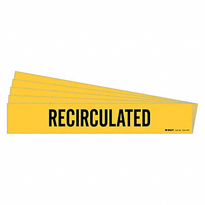 Pipe Marker Black Recirculated PK5