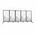 Panel bottom half frosted room divider