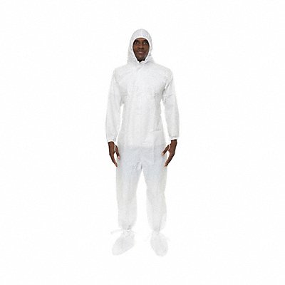 Sterile Coverall White L PK25