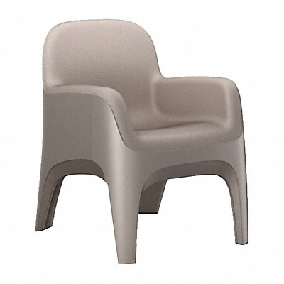 Crew Arm Chair Floor Mount Stone Gray