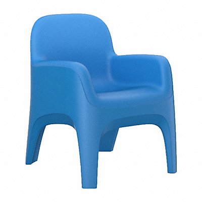 Crew Arm Chair Floor Mount Slate Blue